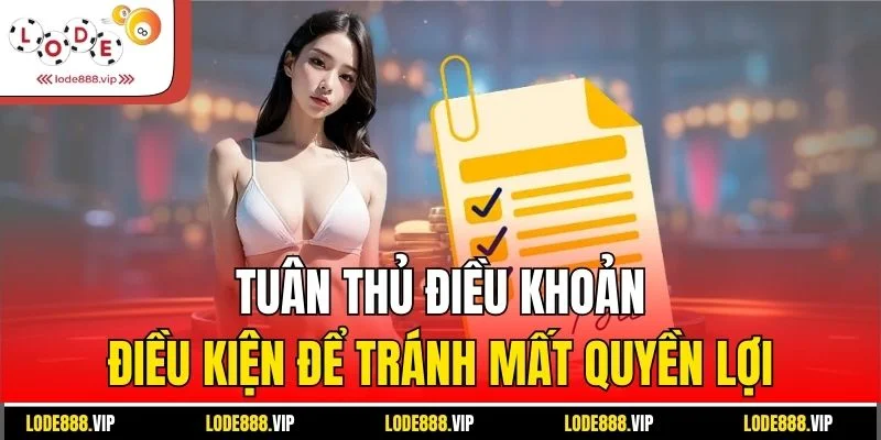 Tuân thủ điều khoản điều kiện để tránh mất quyền lợi